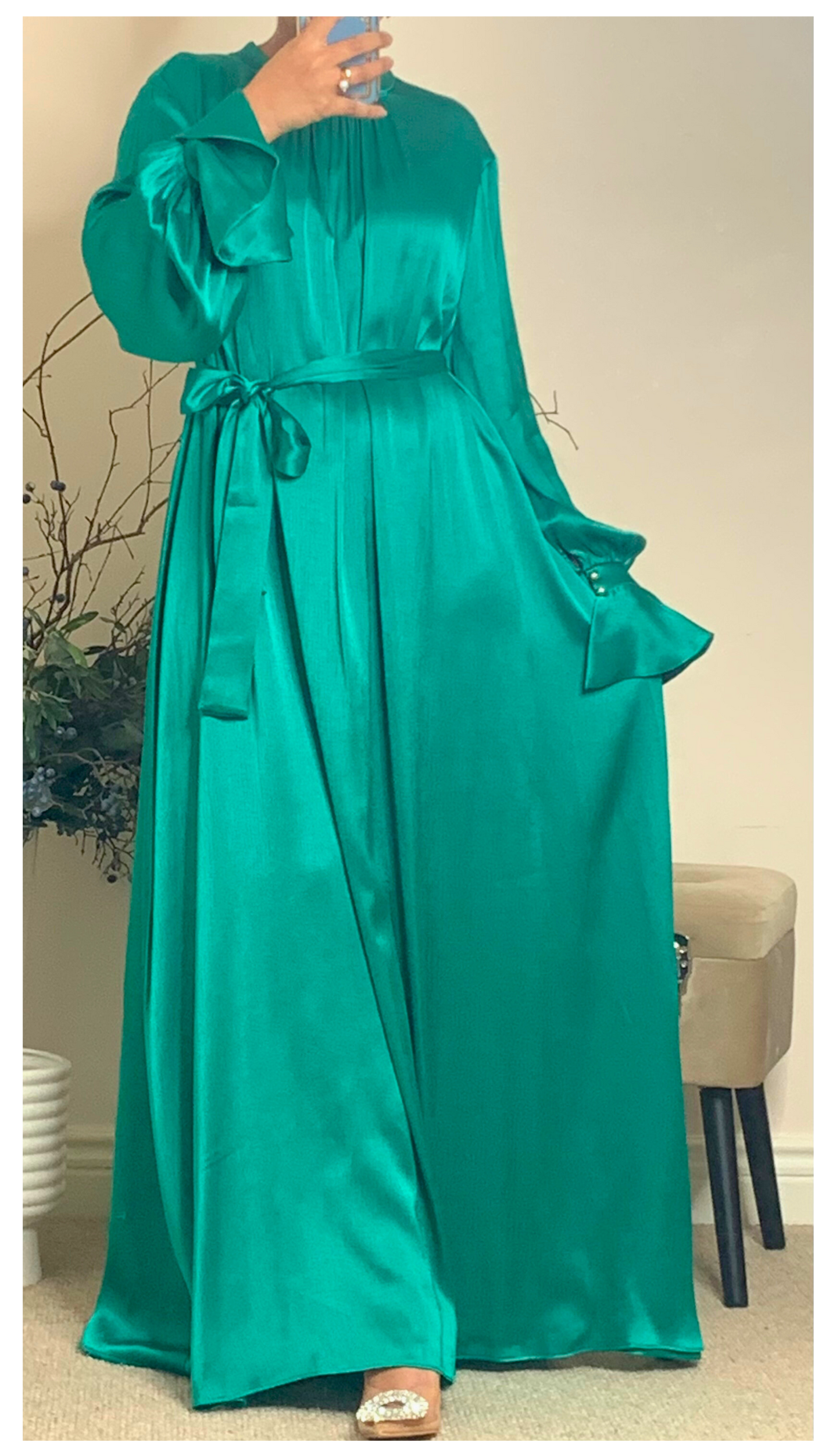 ZEPHYR DRESS - Emeral Green - ATTIRE BY ZARSI