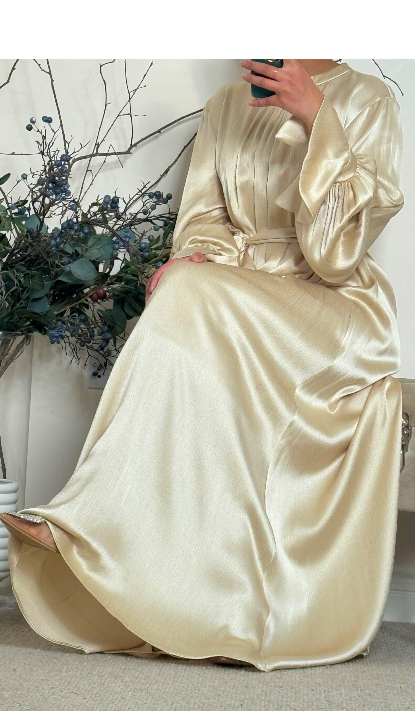 ZEPHYR DRESS - Beige Gold - ATTIRE BY ZARSI