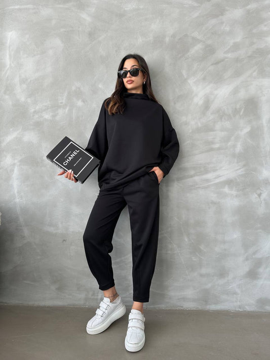 NOVA SPORT COORD - Black - ATTIRE BY ZARSI