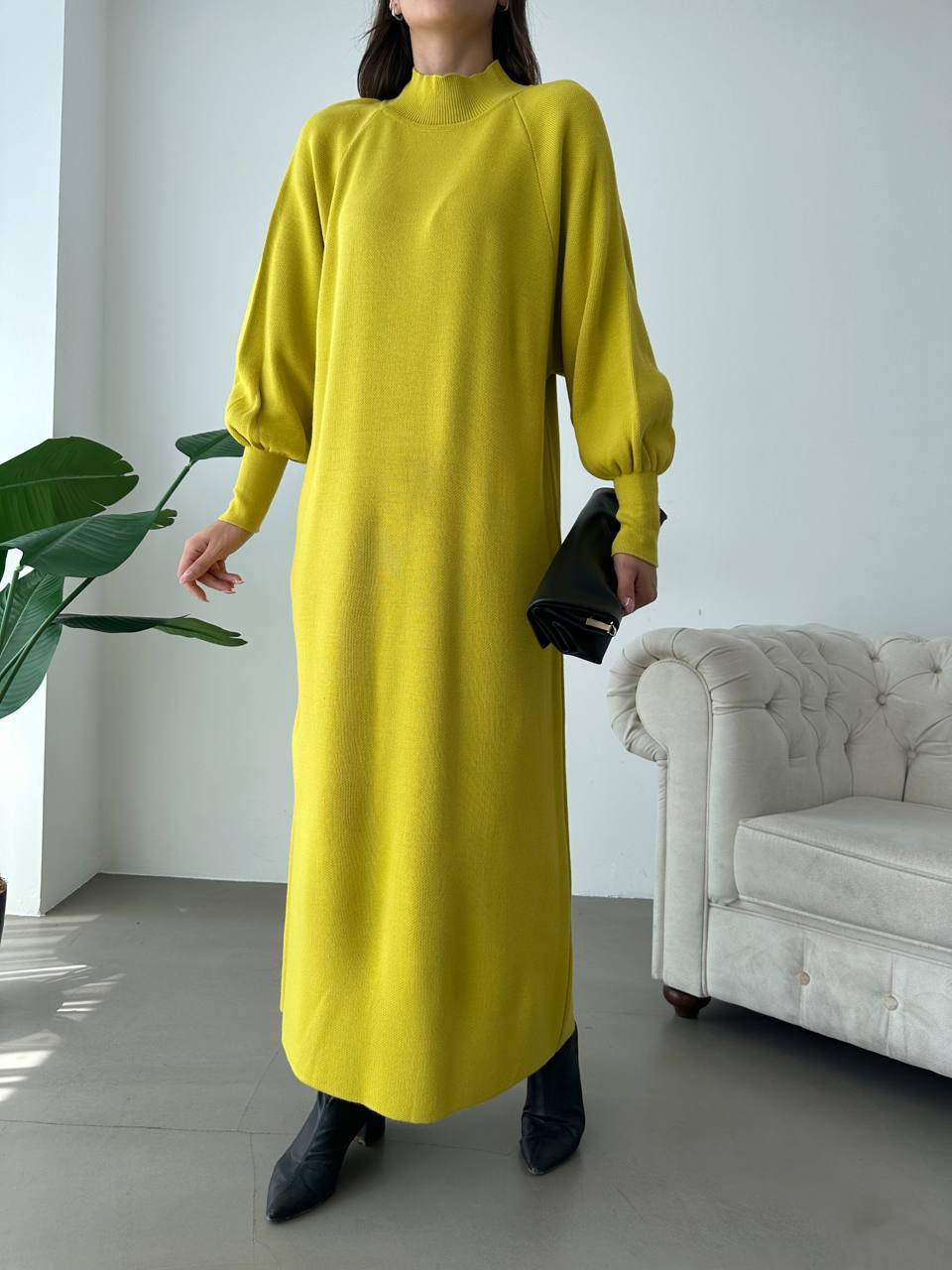 EMBER JUMPER DRESS - Sherbert Lime - ATTIRE BY ZARSI