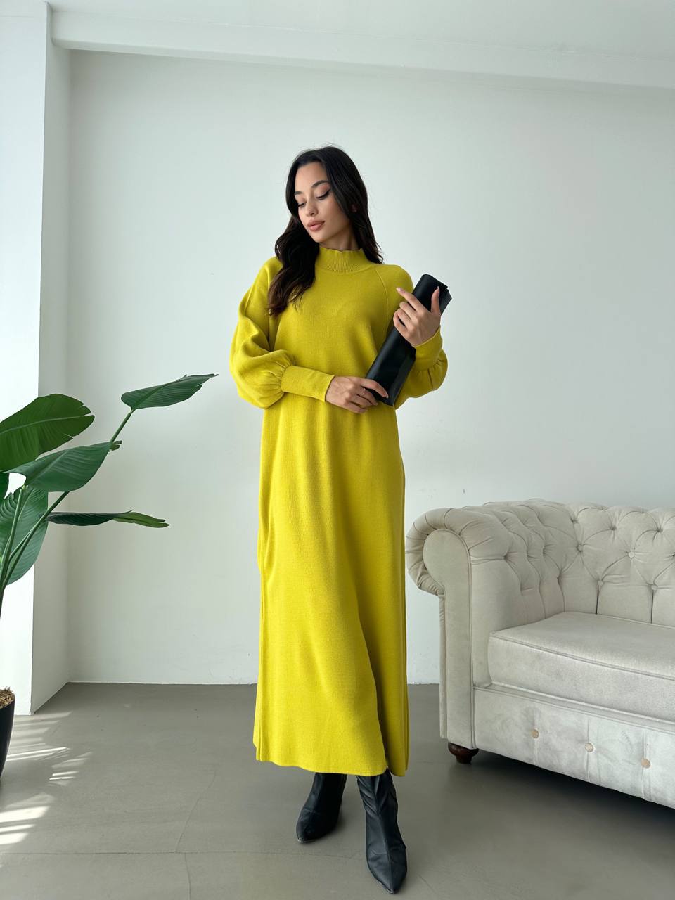 EMBER JUMPER DRESS - Sherbert Lime - ATTIRE BY ZARSI